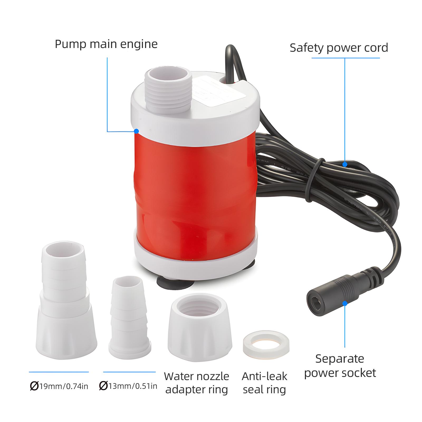 

DC12V 20W Занурювальний водяний насос High Lift 20FT Fountain Pump High Flow Безщітковий насос постійного струму для домашнього ставка Fish Tank Fountain