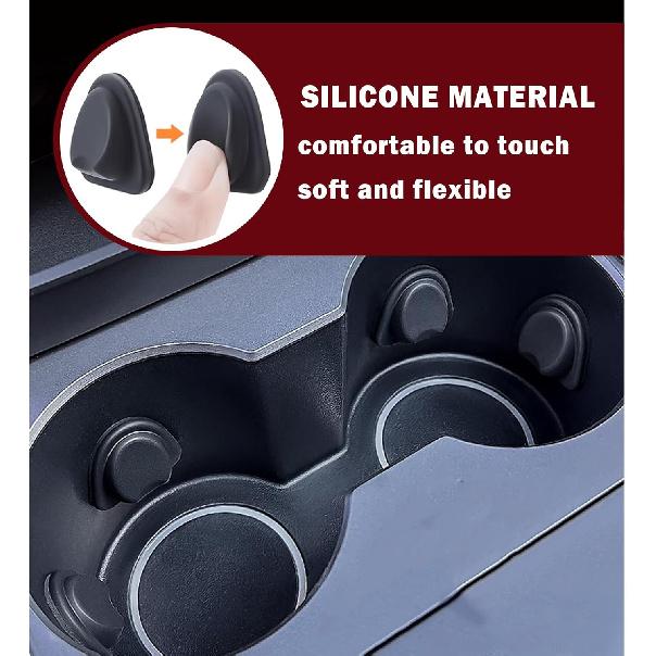 2025 Upgrade Car Cup Holder ert,Anti-Slip Silicone Cupholder ert for Car Stabilising Water Cups,Self-Adhesive Automotive Cup Holders Pad for Most