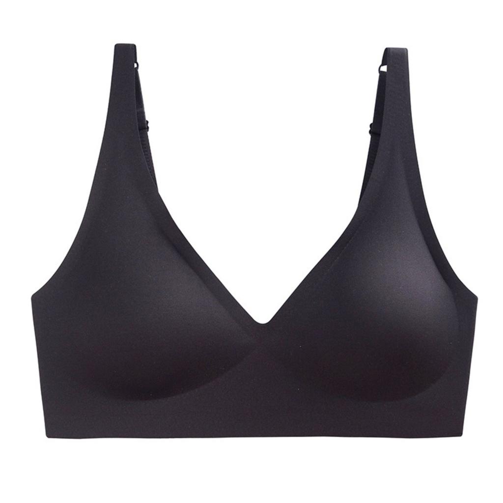 Non Marking Underwear, Women's, Gathered Thin Style, No Steel Ring, Cinched Breast, Anti Sagging, Soft Support, Bra