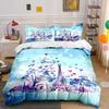 From Paris with Love Art Bedding Duvet Cover Set Duvet Cover Pillowcases  (1*Duvet Cover 2*Pillowcases, Without Duvet Insert)