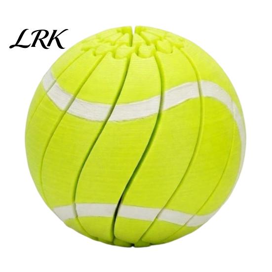 Portable Stress Reliever 3D Printed Twisting Football Toy, Spiral Slippery Baseball Tennis Golf Basketball Relief Gadget Rotating Fidget Sports tennis