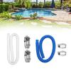 Swimming Pool Hose with Clamps Pump Hose Tubes Replacement 1-1/4In Hose for Pumps 150cm Tube for Above Ground Pool