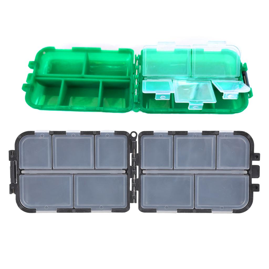 10 Compartments Fishing Lures Boxes Baits Storage Case Fishing Tackle Storage Trays Hook Organizers Waterproof Lures Box