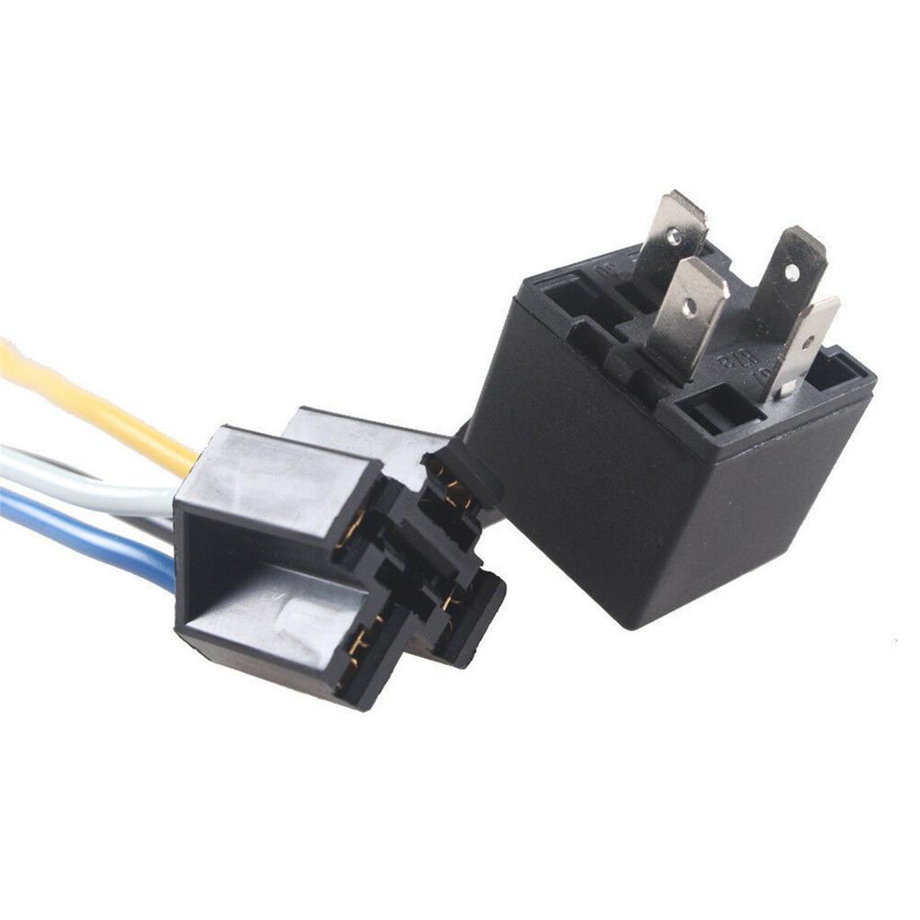 5Pack Car Truck Auto 12V 40A 40 AMP SPST Premium Relay & Socket 4 Pin 4P 4 Wire