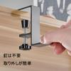 LeTradeJP Table Hook Bag Hanger Head Hanger Desk Screw Clamp Hanger Easy to Install Adjustable Freely Positionable Type (Black 2-Piece Set)