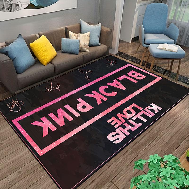 Blackpink Kill This Love Teppich geeignet als rutschfeste Matte für das Wohnzimmer oder Schlafzimmer Sofa