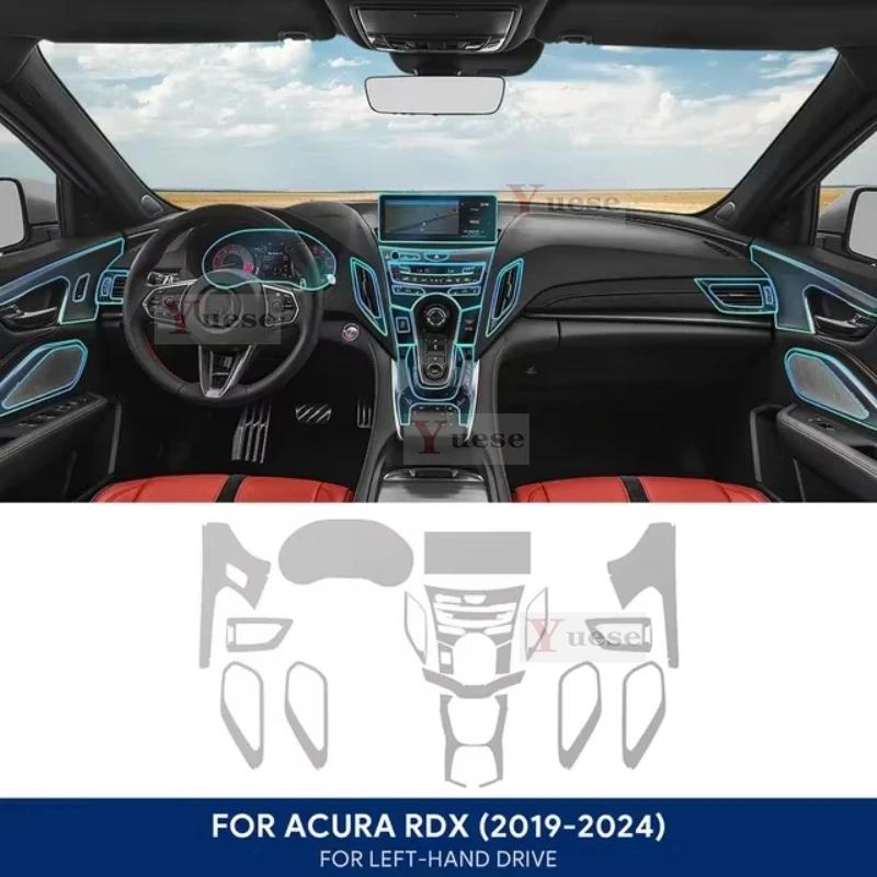 For ACURA RDX 2024 Gearbox Protective Sticker Anti-scratch InteriorTPU Car Navigation Screen Film