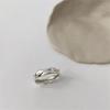 Anello Semplice Retrò Industria Pesante Argento Sterling 925 da Donna Senso di Alta Gamma Lusso Leggero Coreano Ins Vento Freddo Design di Nicchia Gioielleria