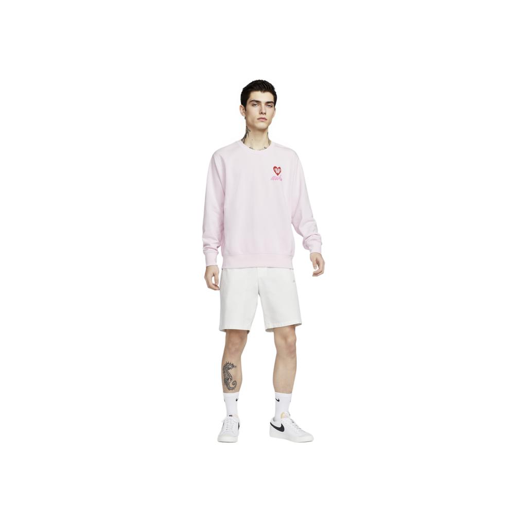 Nike Sportswear FW25 Fashion Minimalist Crewneck Sweatshirt Men Sweatshirt Pink IB8233663