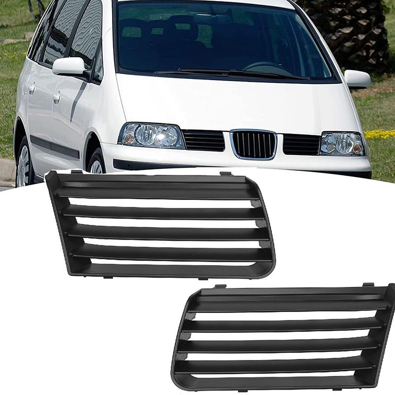 Pravá predná horná mriežka chladiča čierny plast na predný nárazník pre Seat Alhambra 20012010 7m785365301c 7m785365401c Matches the image,left&right