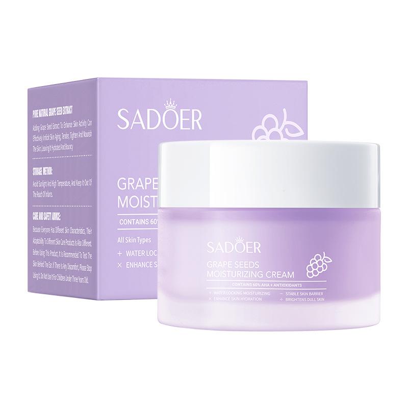 Grape Seed Antioxidant Cream 50g SADOER Moisturizing and Hydrating Rejuvenating Cream Facial cream 50g
