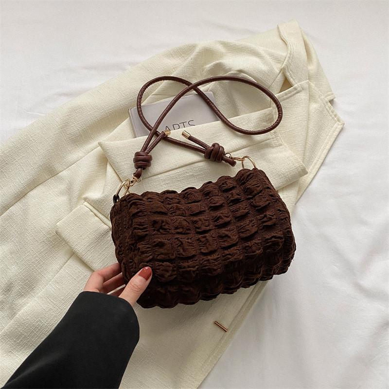 Trendy 2024 Summer Fashion Handbag Stylish Casual Tote Bag For Women In Black Green Cream Pink Coffee Colors