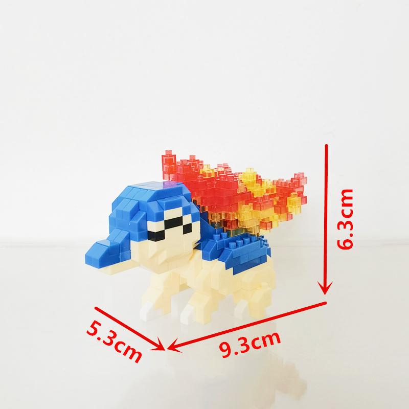 Anime Pokémon Building Blocks Assembly Anime Charizard Doll Blastoise Bulbasaur Gengar Bricks Figures Toy for Kid Gift