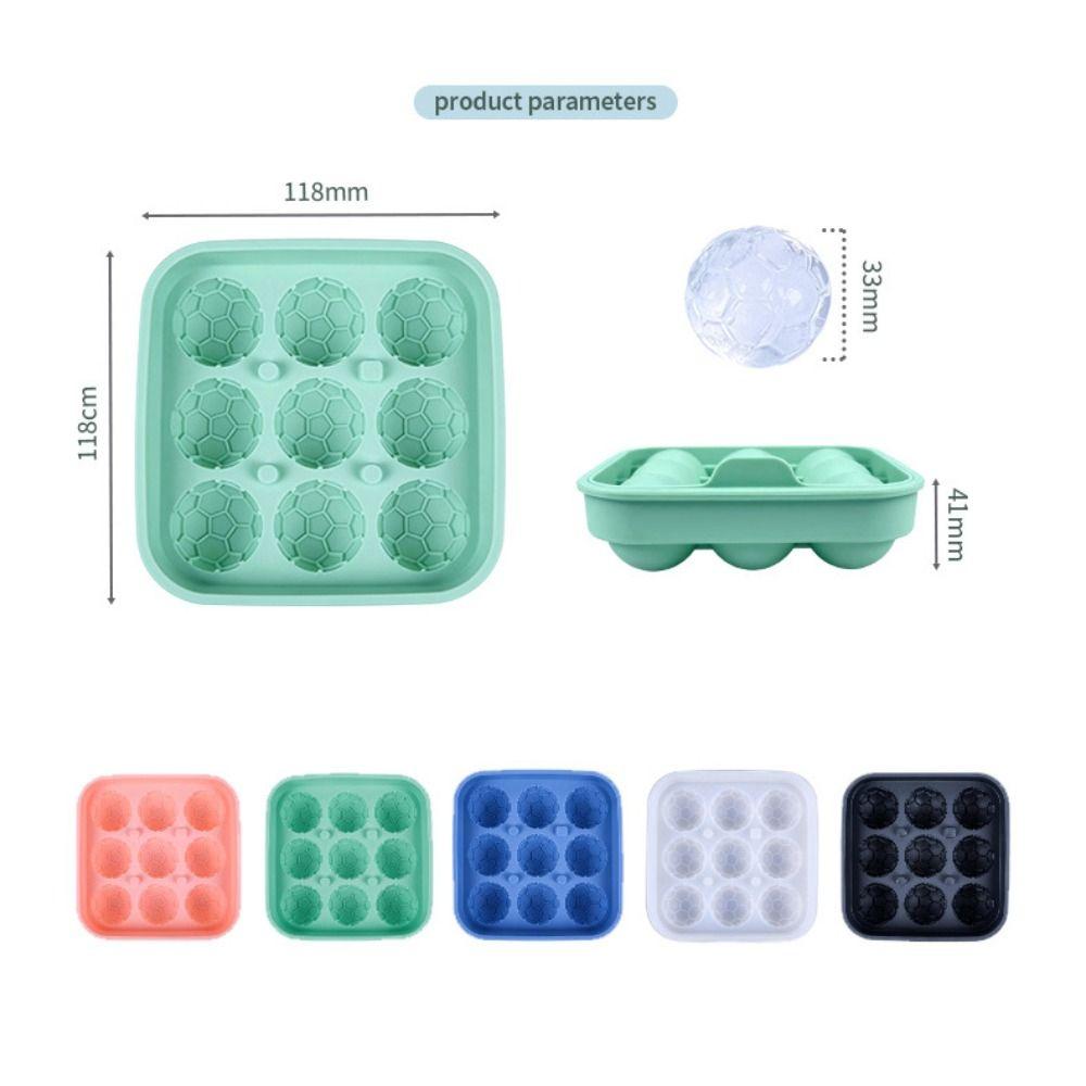 Stylish Silicone Soccer Ice Cube Mold Easy Release Reusable Chocolate Mold Handmade Flexible Silicone Baking Molds Dessert