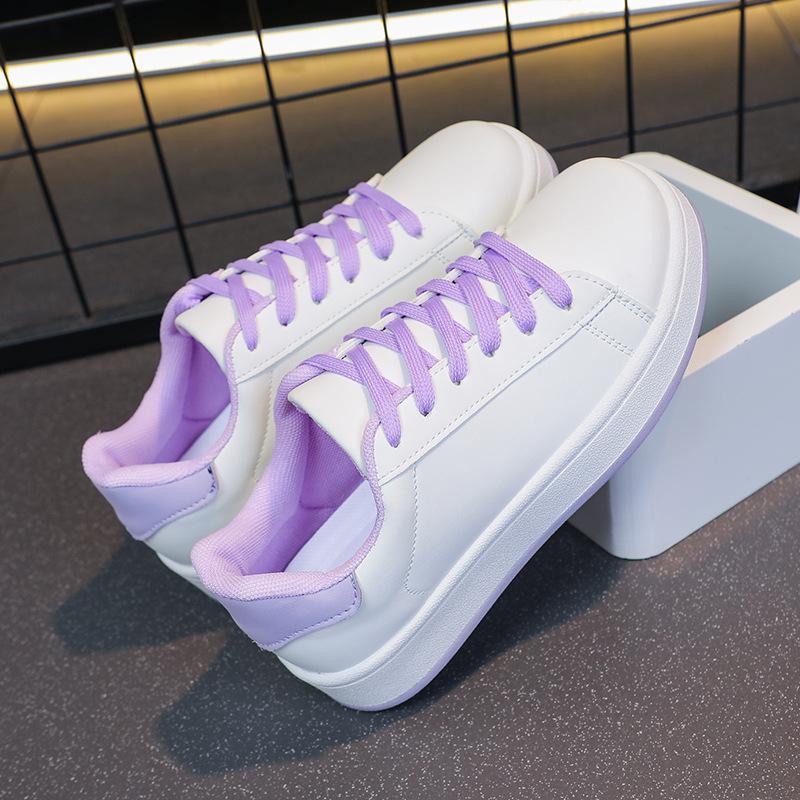 Little White Shoes Men's and Women's Versatile Breathable Board Shoes Summer New Casual Sports Shoes Heightening Platform Casual Net Shoes