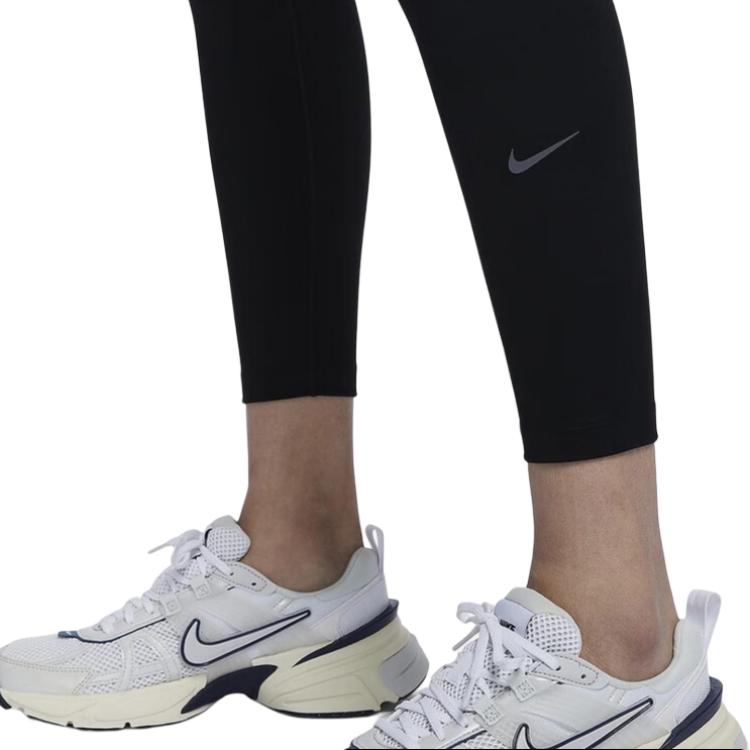 Nike Einfarbig Hohe Taille Slim Fit Sport Lange Hose Damen Unterteile Schwarz FN3227-010