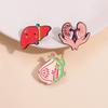 Alloy Brooch Decorative With Creative Organ Shape Unique Liver Heart And Lung Design For Every Enthusiast Fashion