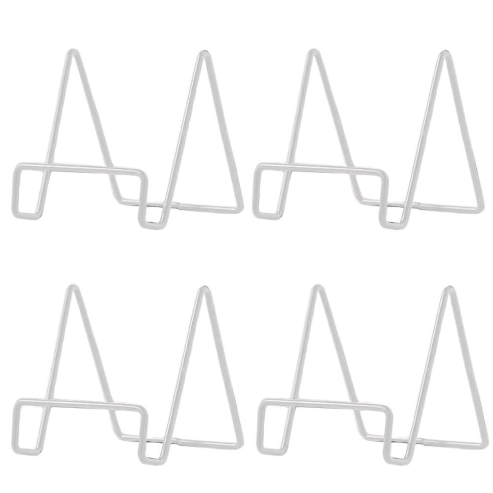 Ideamall Wire Book Stand, Book Stand, Photo Stand, Colored Paper (White)