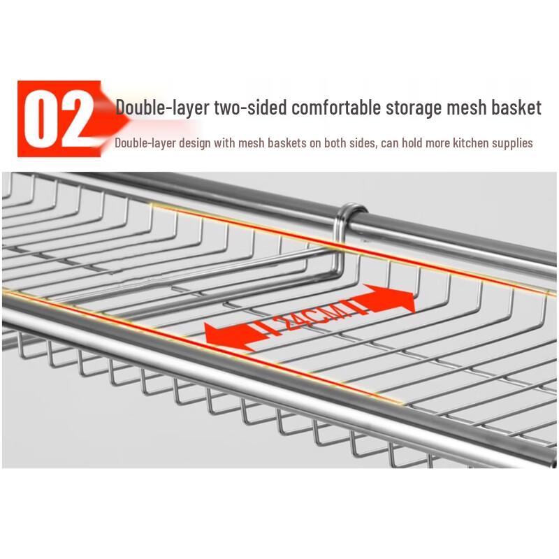 Double-Layer Kitchen Sink Dish Drying Rack