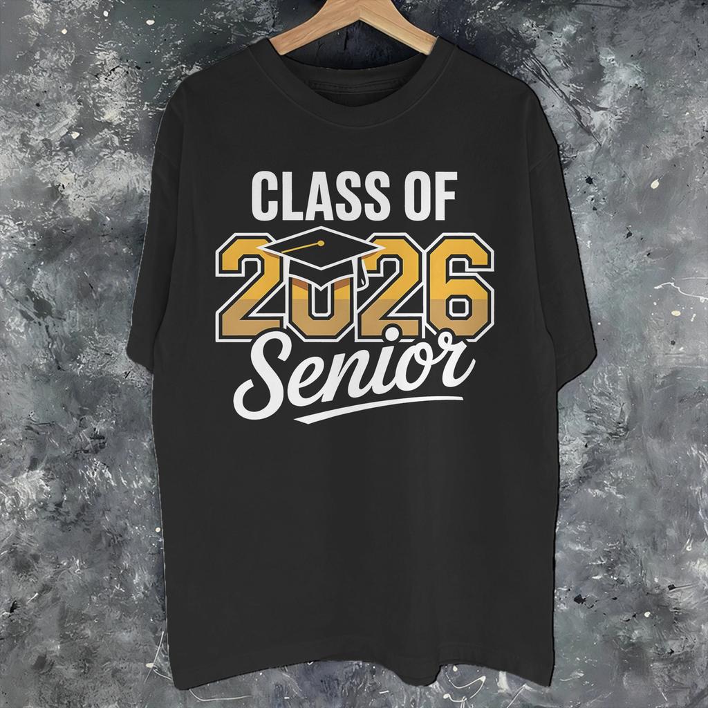 Unisexs WoUnisexs class of 2026 senior Graduation T Shirt Pure Cotton Graphic Printing TShirt Clothing Outfits