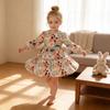 Girl Dress With Cotton Fabric For Princess Style Casual Wear