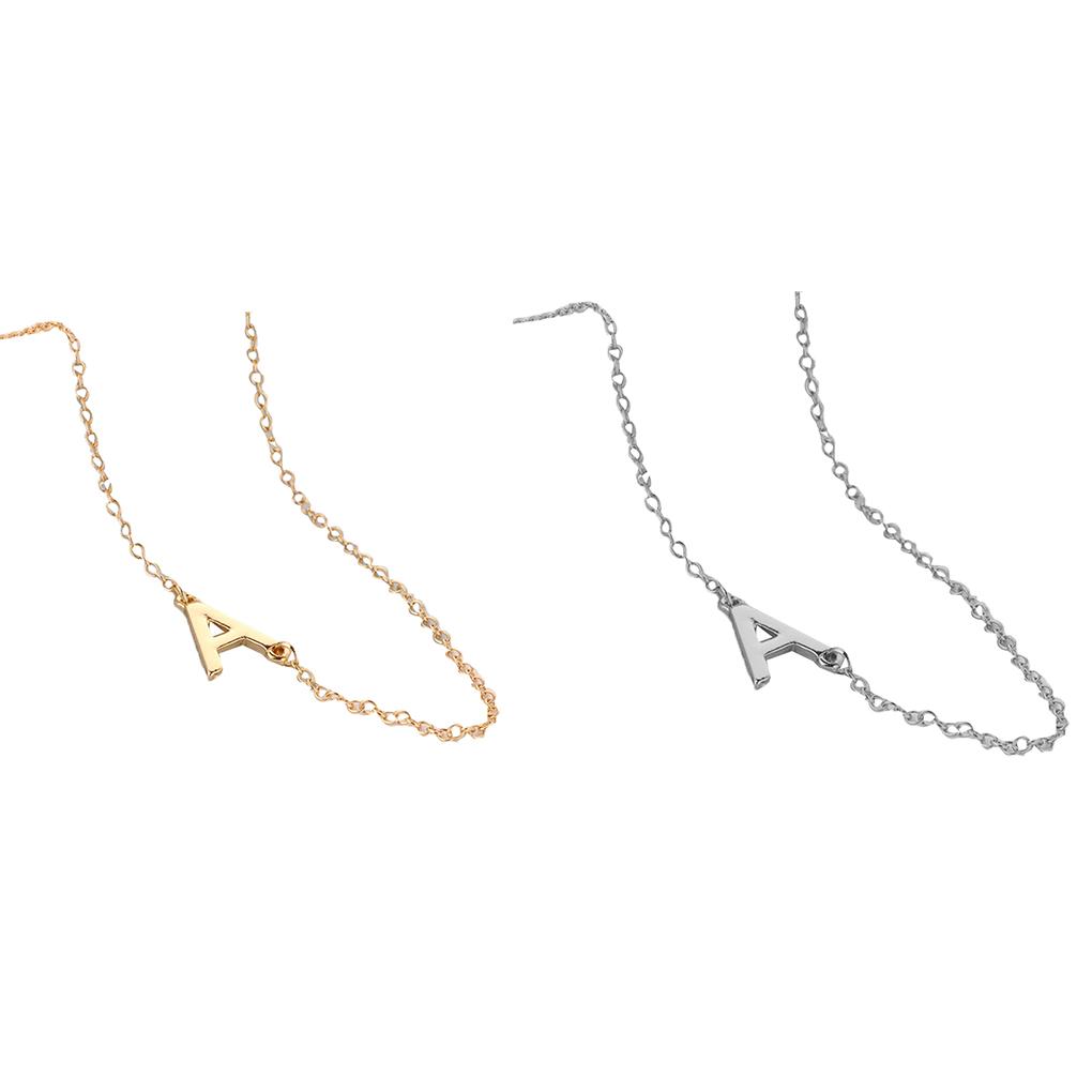 Colier Femei Litere Engleze Casual Fete Aliaj de Cupru Pandantiv de Gât Lanț Clavicular Bijuterii