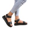 New Large-sized Solid-colored Thick-soled Sandals