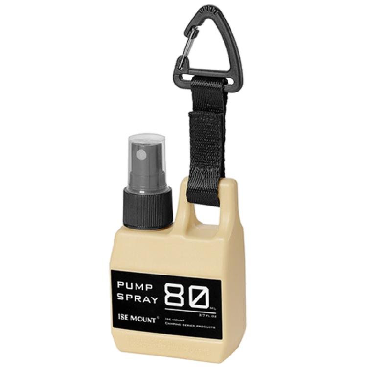 Outdoor Camping 80ml Alcohol Perfumes Refillable Pump Spray Bottle with Buckle