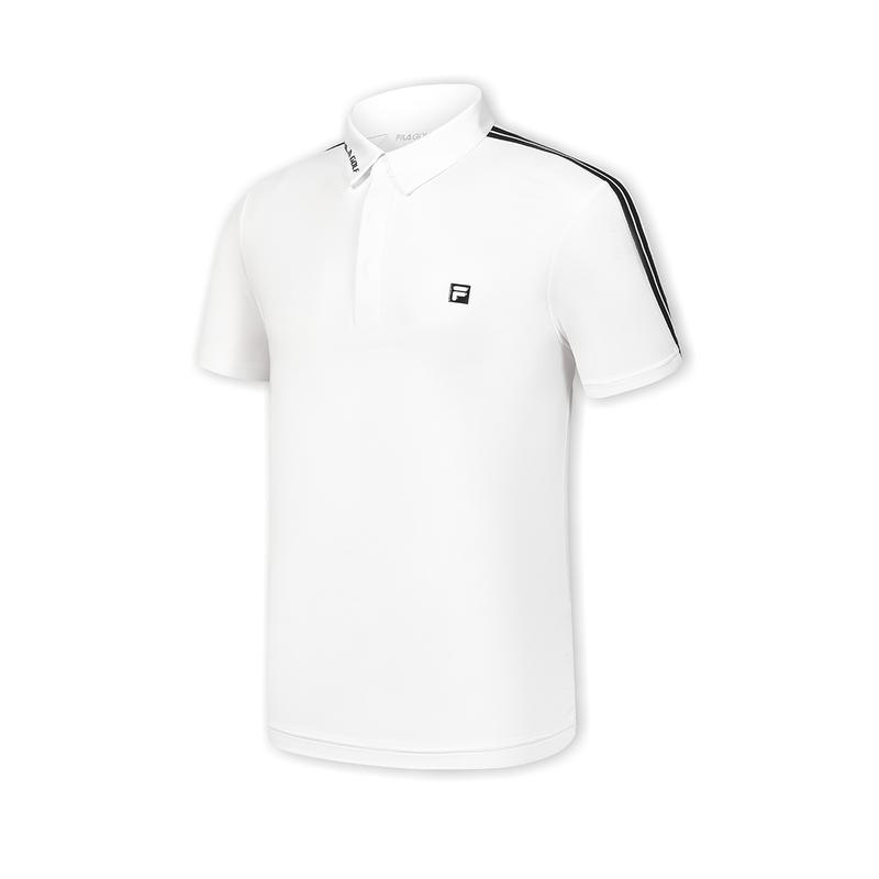 New FILA Golf Series Polo Shirt Men's Jade White A61M425105FWT