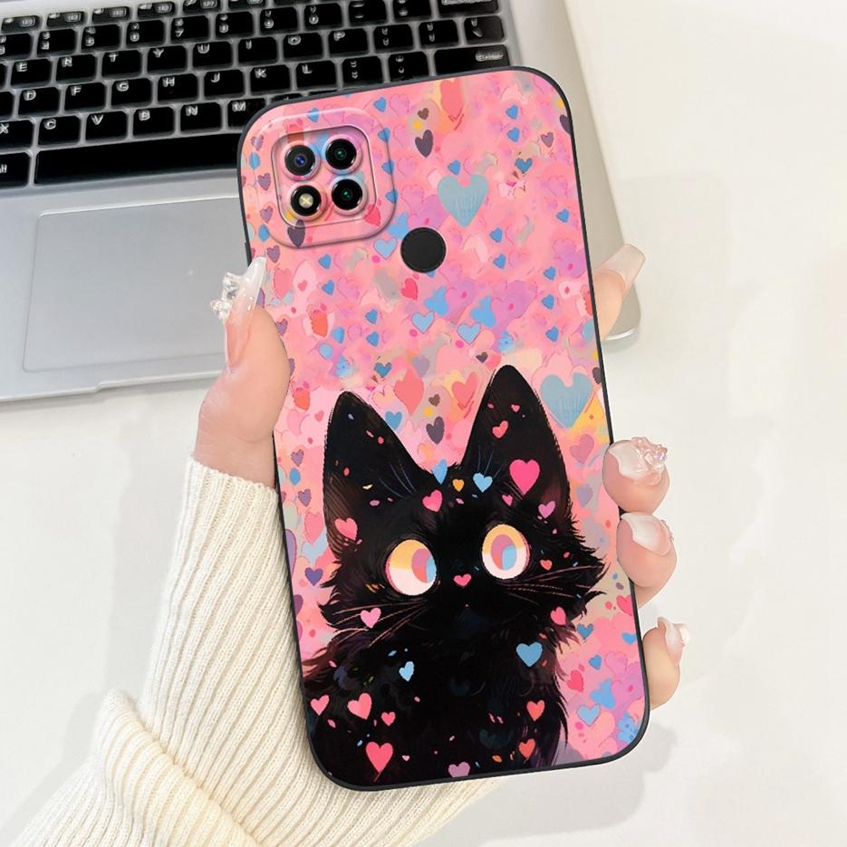 Für Xiaomi Redmi 9C Hülle Niedliche Panda Cartoon Abdeckung Stoßfest Weiche TPU Handyhülle Für Xiaomi Redmi 9C NFC Redmi9C Rückabdeckung Taschen