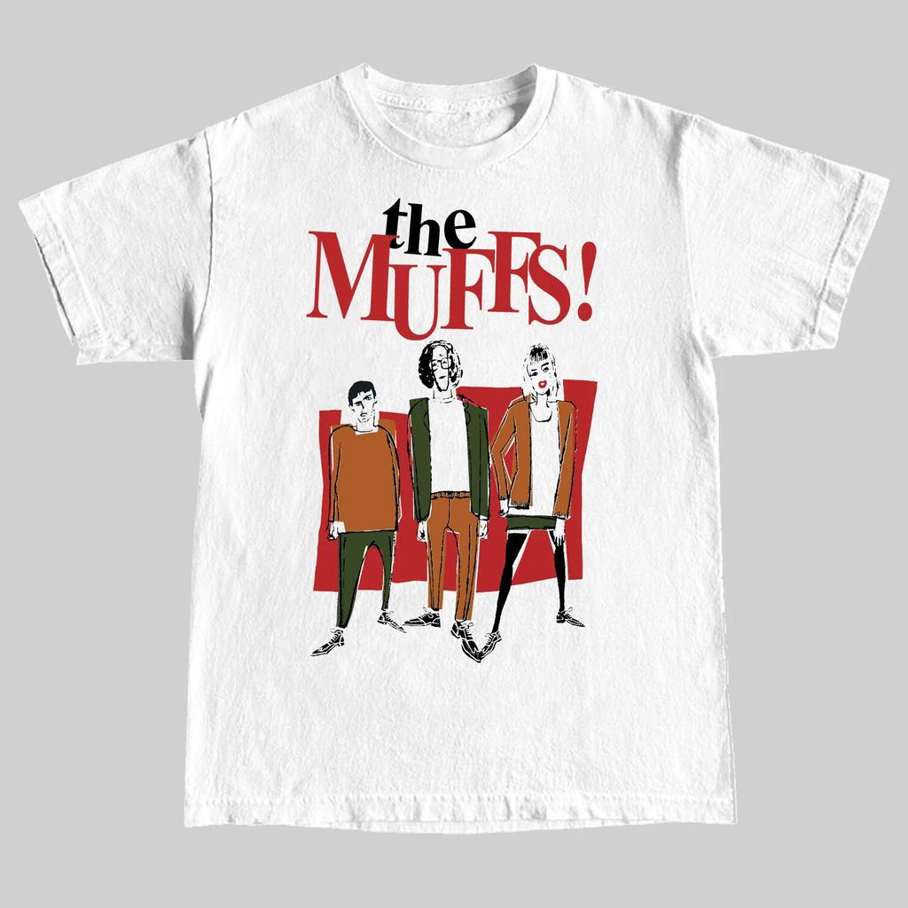 NEW The Muffs Band Gift For FAns Short Sleeve White T Shirt UR603