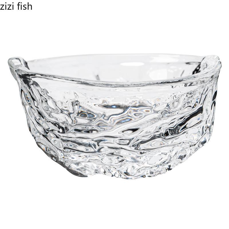 Kreative Walnussförmige Glastasse Transparente Glas-Teetasse Unregelmäßiges Kung-Fu-Teeset Bar Weinglas Wassergläser Haushaltsprodukt