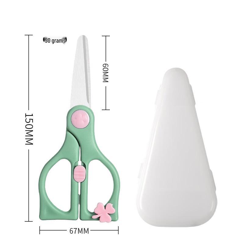 ZISIZ Baby Food Scissors with Storage Box