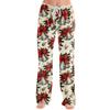 Women's Casual Christmas Print Pants Loose Fit Holiday Trousers