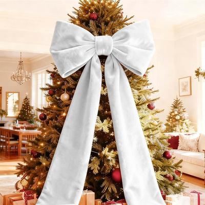 Extragroße Samt-Weihnachtsschleifen 6 Zoll Samtband-Schleifen Samt-Riesen-Kränze-Schleifen für Hochzeit Weihnachten Herbst Geburtstagsparty