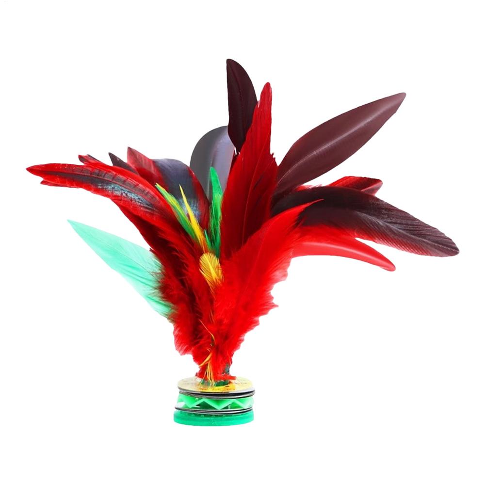 Chinese Jianzi Hand Made Chicken Feather Shuttlecock Portable Foot Kick Handwheel Feather Shuttlecock Outdoor Toy Game