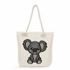 Koala print thick rope single-shoulder beach bag 7265
