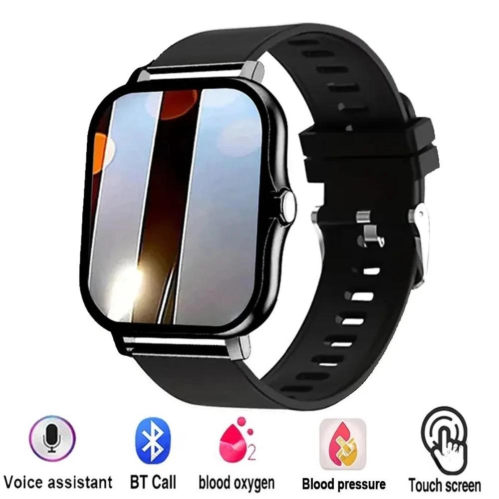 Smartwatch Android Phone 1.44''Inch HD Screen Bluetooth Call Blood Oxygen/Pressure Monitoring Smart Watch Women Men Gift