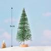 1 PC Artificial Christmas Tree Figurine Sisal Silk Cedar Pine Tree Mini Miniature Micro Landscape New  Fairy Garden Decor