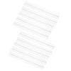 10Pcs Binding Spines Spirals Coils Combs 30 Holes Plastic Strip for Loose Leaf 1Celsius2in Diameter