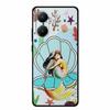 3D Cover For Redmi Turbo 4 Pro 5G Black Bumper Shell Flower Emboss Case Xiaomi POCO F7 Cartoon Flowers Anime Funda Phone Covers