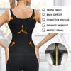 Women Waist Trainer Corset Tummy Control Shapewear Sweat Zipper Vest Slimming Body Shaper Sauna Suit Workout Cincher Tank Top with Adjustable Straps