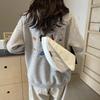 Simple Cloth Bag Women's 2025 Autumn New Leisure Commuting Trend Solid Color Messenger Bag Cycling Sports Shoulder Bag