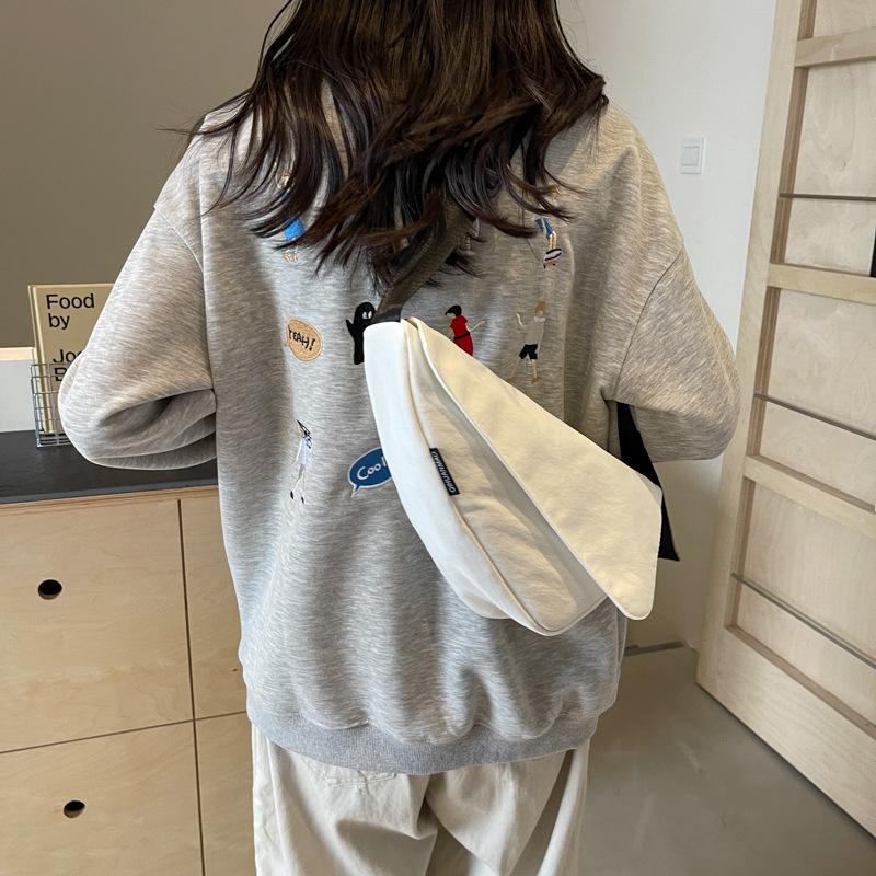 Casual Commuting Trend Solid-color Crossbody Bag Cycling Sports Single-shoulder Bag