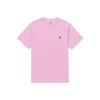 Polo Ensfarget Logo Brodert Rund Hals Kort Ermet T-skjorte Herre Topper Rosa 710610667-009