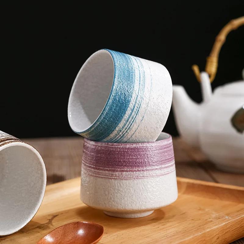 Ceramic Japanese Style Vintage Coffee Cup Coarse Ceramic Water Cups Household Drinking Cooking Tea Cups Office Drinkware 200ML