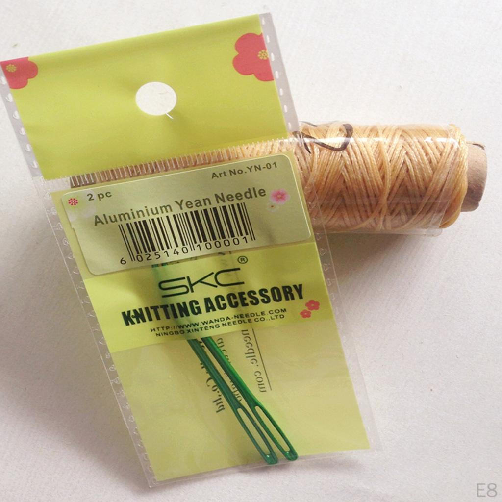 2 Pieces. Aluminum Darning Sewing Lacing Woolen