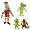 4Pcs Green Shaggy Anime Figures  Christmas Decoration Green Haired Monster Figurine Adorable Plush Doll Kid Birthday Toy Gifts