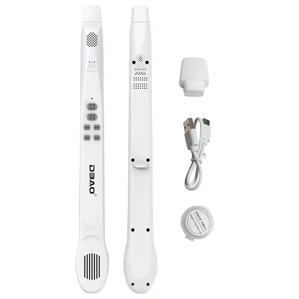 

Electronic Flute Instrument Electric Blowpip Rechargeable Digital Electronic Wind Instrument Bluetooth-Compatible for Beginners белый