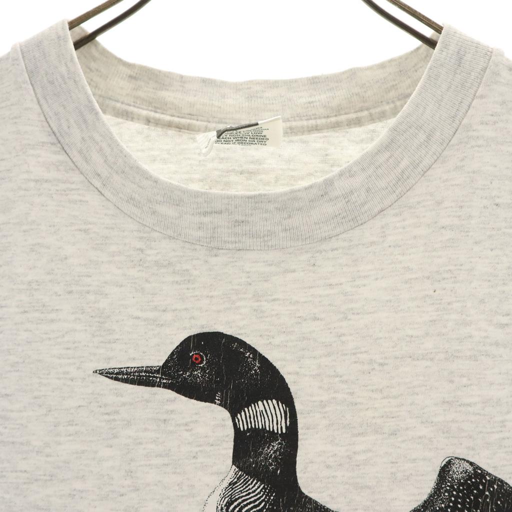 Lee 90s Made in USA Old Short sleeve T-shirt L gray Men's Used